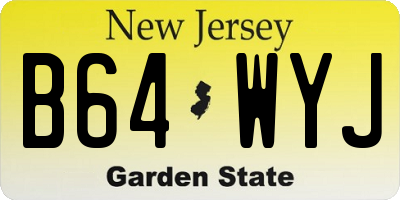 NJ license plate B64WYJ