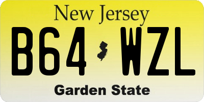 NJ license plate B64WZL