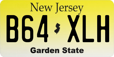 NJ license plate B64XLH