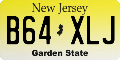 NJ license plate B64XLJ