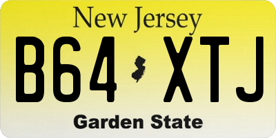 NJ license plate B64XTJ