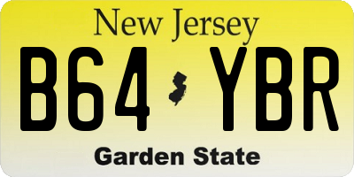NJ license plate B64YBR