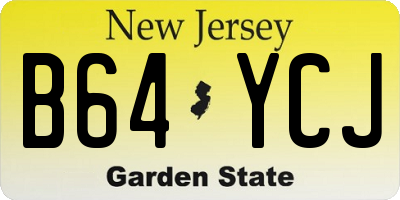 NJ license plate B64YCJ