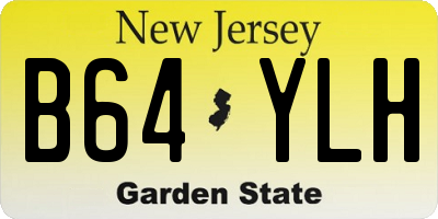NJ license plate B64YLH
