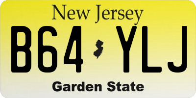 NJ license plate B64YLJ