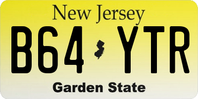 NJ license plate B64YTR