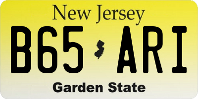 NJ license plate B65ARI
