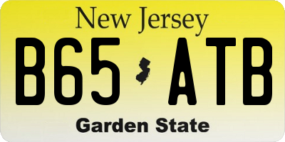 NJ license plate B65ATB
