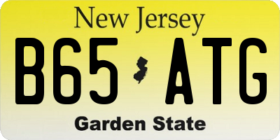 NJ license plate B65ATG