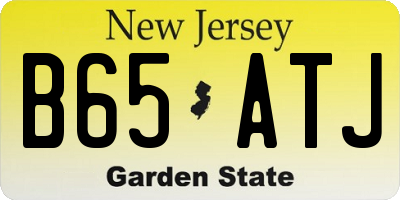 NJ license plate B65ATJ