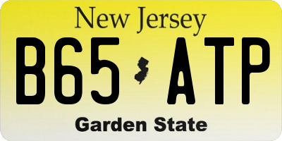 NJ license plate B65ATP