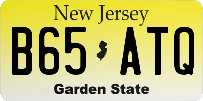 NJ license plate B65ATQ
