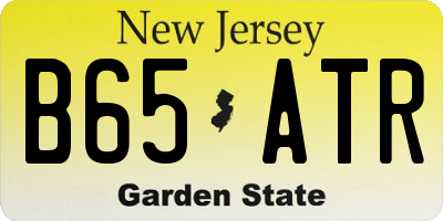 NJ license plate B65ATR