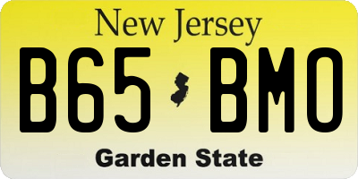 NJ license plate B65BMO
