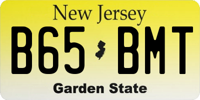 NJ license plate B65BMT