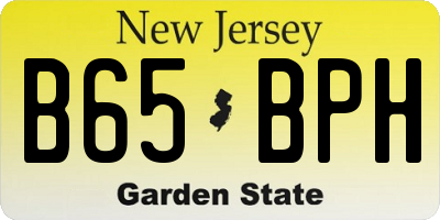 NJ license plate B65BPH