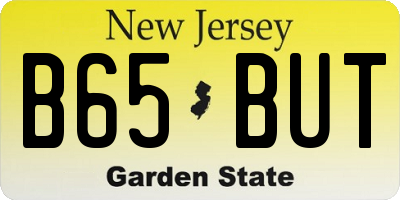 NJ license plate B65BUT