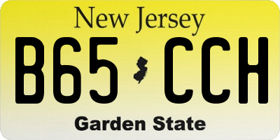 NJ license plate B65CCH