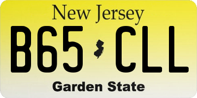 NJ license plate B65CLL