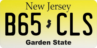 NJ license plate B65CLS