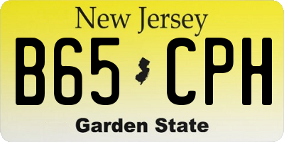 NJ license plate B65CPH