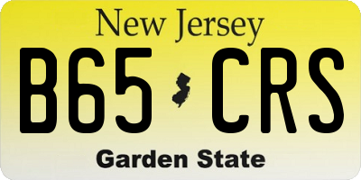 NJ license plate B65CRS