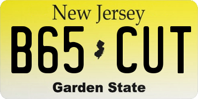NJ license plate B65CUT