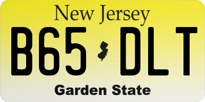 NJ license plate B65DLT