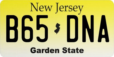 NJ license plate B65DNA