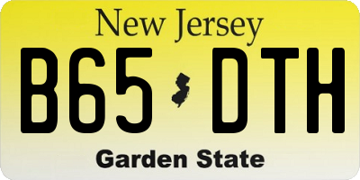 NJ license plate B65DTH