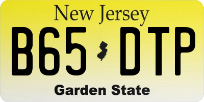 NJ license plate B65DTP