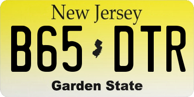 NJ license plate B65DTR