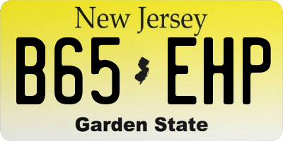 NJ license plate B65EHP