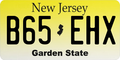 NJ license plate B65EHX