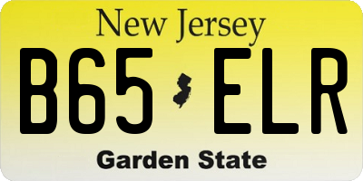 NJ license plate B65ELR