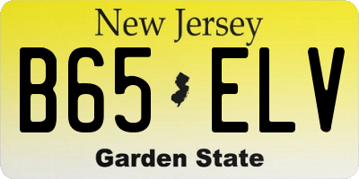 NJ license plate B65ELV