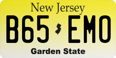NJ license plate B65EMO