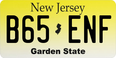 NJ license plate B65ENF