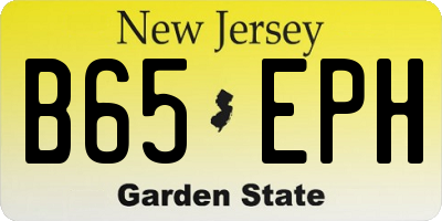 NJ license plate B65EPH