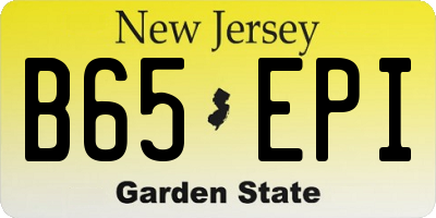 NJ license plate B65EPI