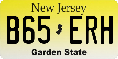 NJ license plate B65ERH