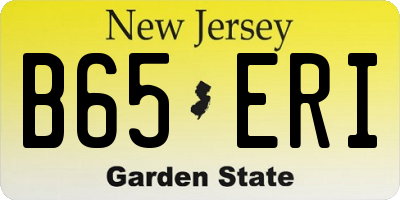NJ license plate B65ERI