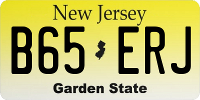 NJ license plate B65ERJ