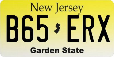 NJ license plate B65ERX
