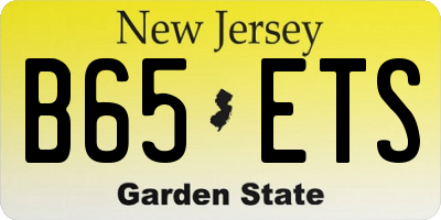 NJ license plate B65ETS