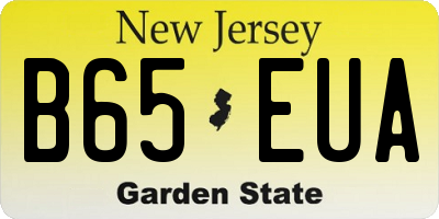 NJ license plate B65EUA