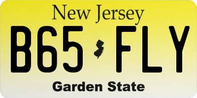NJ license plate B65FLY