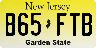 NJ license plate B65FTB