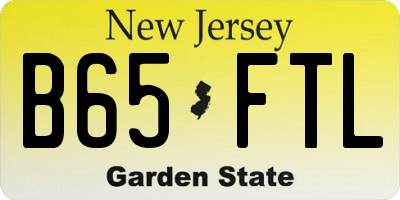 NJ license plate B65FTL