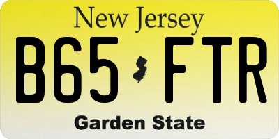 NJ license plate B65FTR